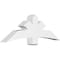 Ekena Millwork Davenport Architectural Grade PVC Gable Bracket, 60"W x 20"H x 6"D x 6"F, 8/12 Pitch GBP060X20X0606DAV00 - alternate 1
